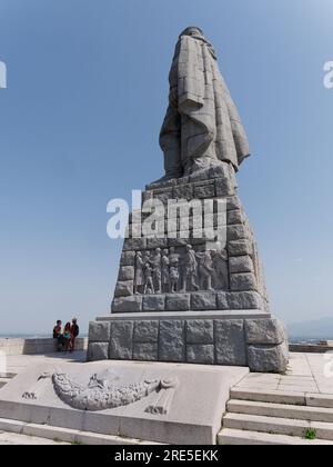 Alyosha Monument alias Monument de l'Armée rouge. Statue d'un soldat russe / soviétique sur la colline Bunarjik à Plovdiv, Bulgarie. 25 juillet 2023 Banque D'Images