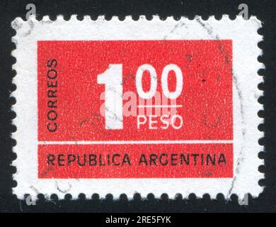 ARGENTINE - CIRCA 1976 : timbre imprimé par l'Argentine, montre le symbole, circa 1976 Banque D'Images