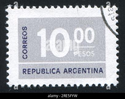 ARGENTINE - CIRCA 1976 : timbre imprimé par l'Argentine, montre le symbole, circa 1976 Banque D'Images