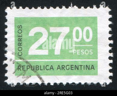 ARGENTINE - CIRCA 1976 : timbre imprimé par l'Argentine, montre le symbole, circa 1976 Banque D'Images