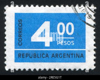 ARGENTINE - CIRCA 1976 : timbre imprimé par l'Argentine, montre le symbole, circa 1976 Banque D'Images