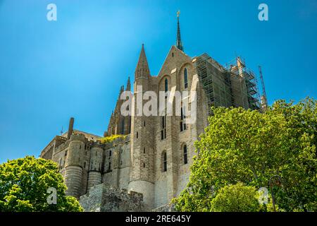 Détour par site touristique Normandie - le Mont-Saint-Michel - France Banque D'Images