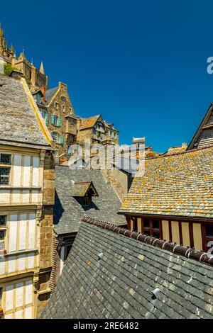 Détour par site touristique Normandie - le Mont-Saint-Michel - France Banque D'Images