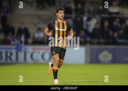 Ryan Longman #16 de Hull City lors du match amical de pré-saison Scunthorpe United vs Hull City à Glanford Park, Scunthorpe, Royaume-Uni, le 25 juillet 2023 (photo de James Heaton/News Images) Banque D'Images