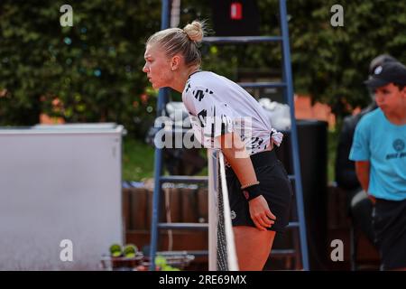 Hambourg, Hambourg, Allemagne. 25 juillet 2023. MARIA TIMOFEEVA en action lors de l'OPEN D'EUROPE DE HAMBOURG - Hambourg - Womens tennis, WTA250 (crédit image : © Mathias Schulz/ZUMA Press Wire) À USAGE ÉDITORIAL UNIQUEMENT! Non destiné à UN USAGE commercial ! Banque D'Images