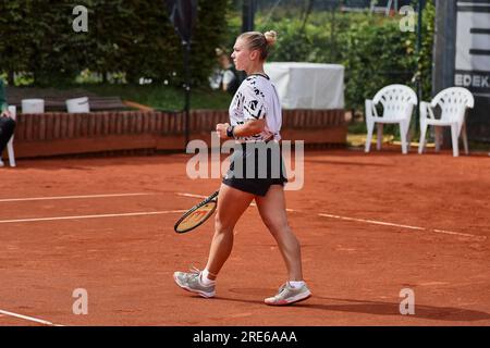 Hambourg, Hambourg, Allemagne. 25 juillet 2023. MARIA TIMOFEEVA en action lors de l'OPEN D'EUROPE DE HAMBOURG - Hambourg - Womens tennis, WTA250 (crédit image : © Mathias Schulz/ZUMA Press Wire) À USAGE ÉDITORIAL UNIQUEMENT! Non destiné à UN USAGE commercial ! Banque D'Images