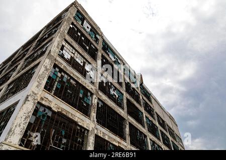 L'usine abandonnée Fisher Body n° 21 à Detroit, Michigan, États-Unis, Banque D'Images