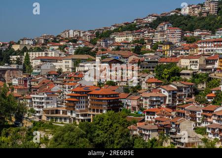 Vue de la ville de Veliko Tarnovo, Bulgarie Banque D'Images