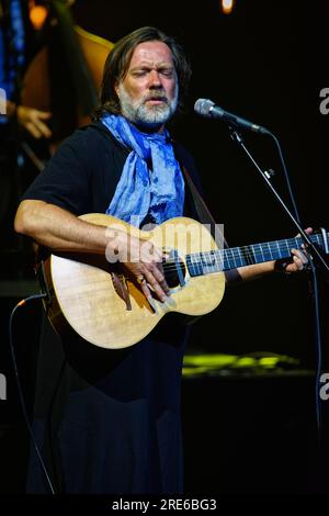 Théâtre Royal, Madrid, Espagne. 25 juillet 2023. Festival de musique universel 2023, Rufus Wainwright performance live. Crédit : EnriquePSans / Alamy Live News Banque D'Images