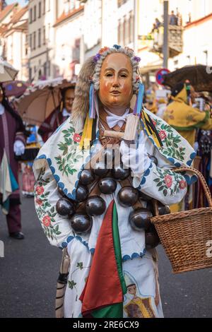 Schwäbisch Alemannische Fastnacht Rottweiler Narrensprung Masken Banque D'Images