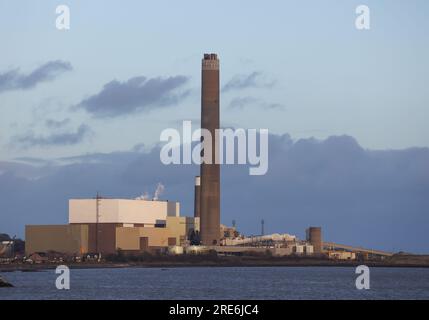 Centrale électrique au charbon et au mazout UK. Kilroot Power Station Northern Ireland Banque D'Images