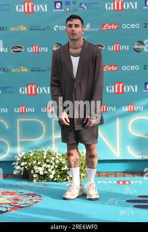 Giffoni Vallepiana, Italie. 25 juillet 2023. Giffoni Vallepiana Giffoni film Festival 2023 Junior Cally, sur la photo : crédit : Agence photo indépendante/Alamy Live News Banque D'Images