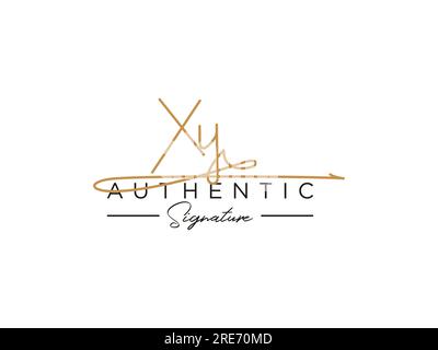 Modèle de logo XY Signature Vector. Illustration de Vecteur
