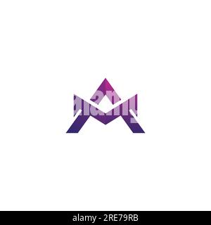 Logo Letter AM. Vecteur de logo MA Illustration de Vecteur