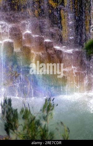 Millstream Falls, Yindinji, Big Millstream Falls, réputée être la plus large cascade d'Australie, Ravenshoe, Australie. Banque D'Images