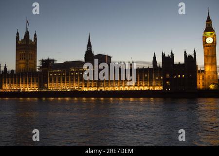 Photo de dossier datée du 26/09/16 d'une vue générale des chambres du Parlement, Westminster, Londres. Le Royaume-Uni sous-estime le danger que représente le groupe Wagner, a averti un rapport très critique de la commission des affaires étrangères. Banque D'Images