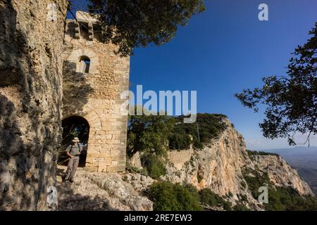 Château d'Alaro, 14e siècle, Majorque, Îles Baléares, Espagne Banque D'Images