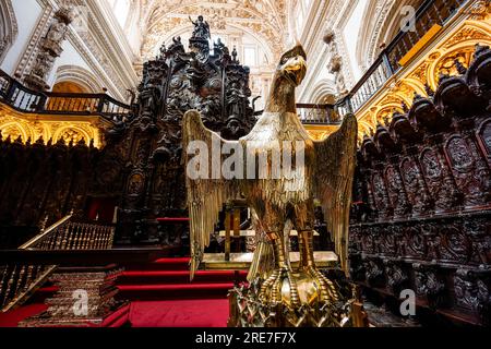 Choeur, mosquée-cathédrale de Córdoba, Andalousie, Espagne Banque D'Images