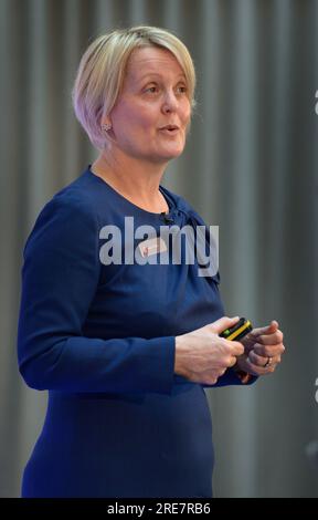 Photo de dossier datée du 14/02/2020 de Dame Alison Rose, qui a démissionné de son poste de directrice générale de NatWest mardi après avoir admis être la source d'une histoire inexacte sur les finances de Nigel Farage. Date de publication : mercredi 26 juillet 2023. Banque D'Images