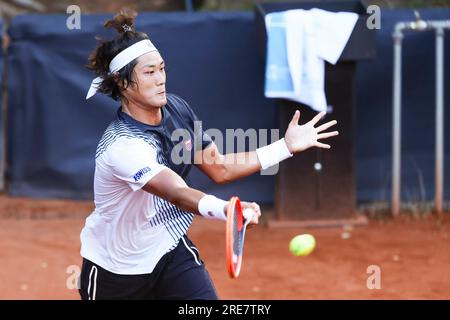 Hambourg, Allemagne. 26 juillet 2023. Le joueur de tennis Zhizhen Zhang de Chine à l'Open d'Europe de Hambourg 2023. Frank Molter/Alamy Live News Banque D'Images