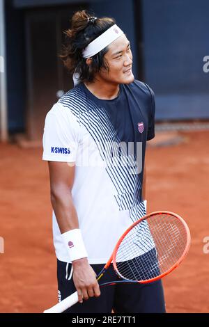 Hambourg, Allemagne. 26 juillet 2023. Le joueur de tennis Zhizhen Zhang de Chine à l'Open d'Europe de Hambourg 2023. Frank Molter/Alamy Live News Banque D'Images