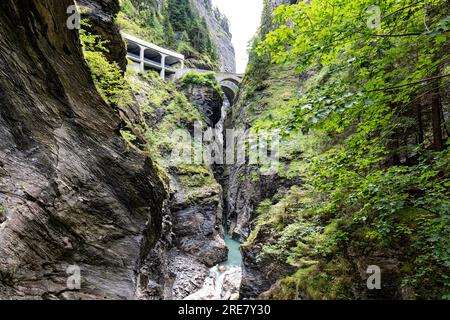 Canyon de Viamala dans les alpes suisses Banque D'Images