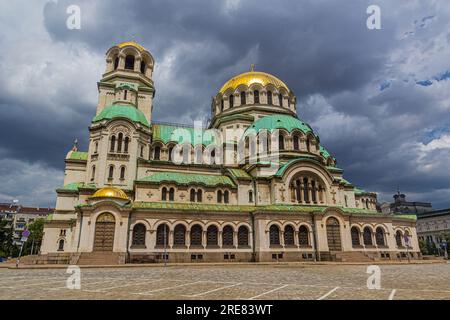 La cathédrale Alexandre Nevski à Sofia, Bulgarie Banque D'Images