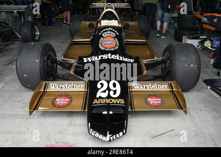 6 mai 2018 : course inconnue avec l'historique 1979 Formula 1 Arrows A1B ex Riccardo Patrese lors de la Journée historique Minardi 2018 dans le circuit d'Imola en Italie. Banque D'Images