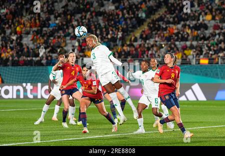 Eden Park, Auckland, Nouvelle-Zélande. 26 juillet 2023. Lushomo Mweemba (Zambie) prend la tête d'un match du Groupe C - coupe du monde féminine de la FIFA, Australie et Nouvelle-Zélande 2023, Espagne vs Zambie, à Eden Park, Auckland, Nouvelle-Zélande. Kim Price/CSM/Alamy Live News Banque D'Images