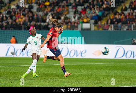 Eden Park, Auckland, Nouvelle-Zélande. 26 juillet 2023. Mariona Caldentey (Espagne) est en tête lors d'un match du Groupe C - coupe du monde féminine de la FIFA, Australie et Nouvelle-Zélande 2023, Espagne vs Zambie, à Eden Park, Auckland, Nouvelle-Zélande. Kim Price/CSM/Alamy Live News Banque D'Images