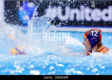 Fukuoka, Japon. 26 juillet 2023. FUKUOKA, JAPON - JUILLET 26 : Sofie Pontre d'Australie lors du Championnat du monde aquatique féminin 2023 match de demi-finale de Waterpolo entre l'Australie et l'Espagne le 26 juillet 2023 à Fukuoka, Japon (photo Albert Ten Hove/Orange Pictures) crédit : Orange pics BV/Alamy Live News Banque D'Images