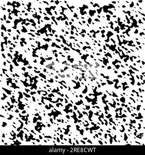 Texture bruit bruit points grain taches noires illustration vectorielle. Effet grain de sable. Bannière grunge à points noirs. Illustration de Vecteur