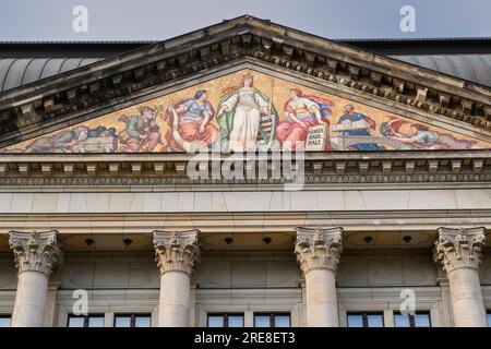 Dresde, ministère des Finances de l'État de Saxe. Banque D'Images