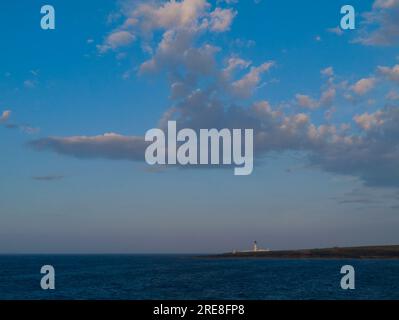 Phare sur l'île de Stroma, Orcades Banque D'Images