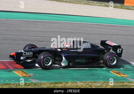 Scarperia, 9 avril 2021 : Lola - Formule AutoGP pilotée par Unknown en action sur le circuit de Mugello lors des essais de BOSS GP Championship. Italie Banque D'Images