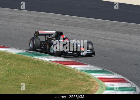 Scarperia, 9 avril 2021 : Lola - Formule AutoGP pilotée par Unknown en action sur le circuit de Mugello lors des essais de BOSS GP Championship. Italie Banque D'Images