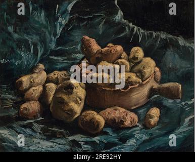 Titre : nature morte avec pommes de terre artiste : Vincent van Gogh Date : c. 1881-1882 support : huile sur toile Dimensions : 47 x 57 cm emplacement : Musée Boijmans Van Beuningen, Rotterdam, pays-Bas Banque D'Images