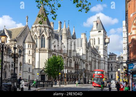 Royal courts of Justice, The Strand, Cité de Westminster, Grand Londres, Angleterre, Royaume-Uni Banque D'Images