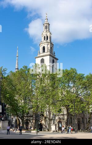 Église St Clement Danes du Strand, Cité de Westminster, Grand Londres, Angleterre, Royaume-Uni Banque D'Images