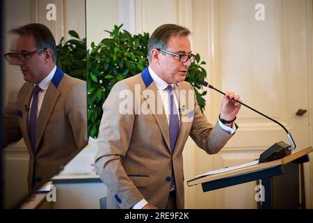 WASSENAAR - Maire d'Anvers Bart de Wever lors de la célébration de l'indépendance néerlandaise. Lors de la célébration, le Prix de l'indépendance néerlandaise est décerné aux femmes iraniennes qui célèbrent l'opposition. ANP PHIL NIJHUIS netherlands Out - belgique Out Banque D'Images