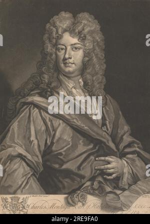 Charles Montagu, 1e comte de Halifax 1732 par John Faber Junior Banque D'Images