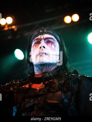 Dani Filth de Cradle of Filth Banque D'Images