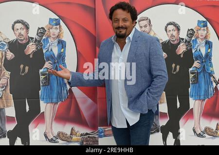 Rome, Italie. 26 juillet 2023. Enrico Brignano assiste au photocall du film una commedia pericolosa au Meridien Visconti Palace Hotel. Crédit : SOPA Images Limited/Alamy Live News Banque D'Images