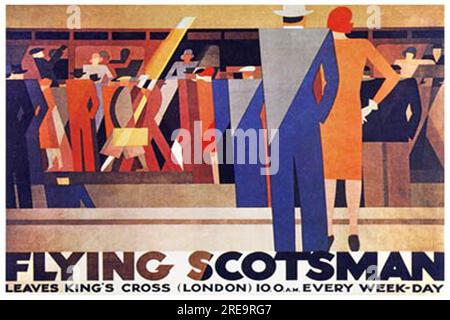 posters de voyage ferroviaire de reproduction vintage Banque D'Images