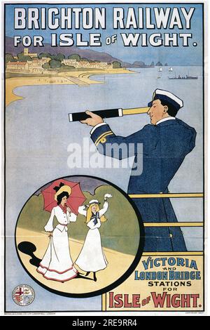 posters de voyage ferroviaire de reproduction vintage Banque D'Images