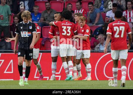 Eindhoven, pays-Bas. 26 juillet 2023. EINDHOVEN, PAYS-BAS - JUILLET 26 : lors du match amical de pré-saison entre le PSV et le FC Eindhoven au Philips Stadion le 26 juillet 2023 à Eindhoven, pays-Bas (photo de Jeroen Meuwsen/Orange Pictures) crédit : Orange pics BV/Alamy Live News Banque D'Images