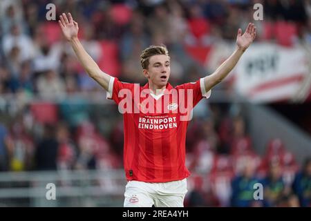 Eindhoven, pays-Bas. 26 juillet 2023. EINDHOVEN, PAYS-BAS - JUILLET 26 : lors du match amical de pré-saison entre le PSV et le FC Eindhoven au Philips Stadion le 26 juillet 2023 à Eindhoven, pays-Bas (photo de Jeroen Meuwsen/Orange Pictures) crédit : Orange pics BV/Alamy Live News Banque D'Images