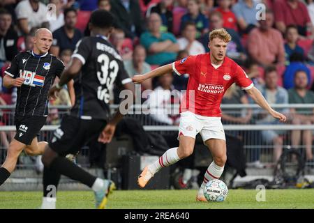 Eindhoven, pays-Bas. 26 juillet 2023. EINDHOVEN, PAYS-BAS - JUILLET 26 : lors du match amical de pré-saison entre le PSV et le FC Eindhoven au Philips Stadion le 26 juillet 2023 à Eindhoven, pays-Bas (photo de Jeroen Meuwsen/Orange Pictures) crédit : Orange pics BV/Alamy Live News Banque D'Images