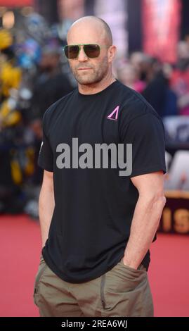 La photo doit être créditée ©Alpha Press 078237 07/06/2023 Jason Statham à la première européenne Transformers Rise of the Beasts à Londres. Banque D'Images