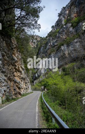 Les gorges de Binies, Foz de Binies dans la vallée de Veral, Huesca, Aragon, Espagne Banque D'Images